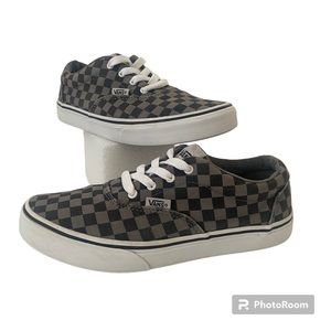 Vans Doheny Checkerboard Black Grey Size 5 y Skater Shoes